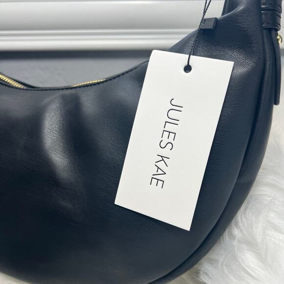 New Women’s Jules Kae Zola Vegan Leather Crescent Handbag - Picture 3 of 10